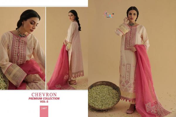 Shree Chevron Premium Collection 3 Cotton Designer Pakistani Salwar Suits